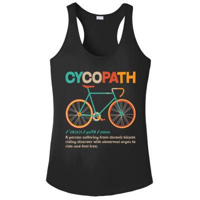 Retro Style Colors Cycopath Definition Ladies PosiCharge Competitor Racerback Tank