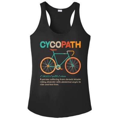 Retro Style Colors Cycopath Definition Ladies PosiCharge Competitor Racerback Tank