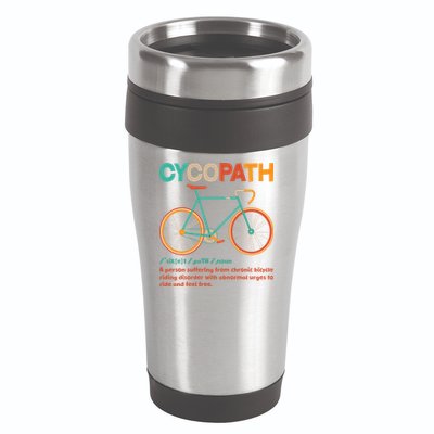 Retro Style Colors Cycopath Definition 16oz Travel Tumbler
