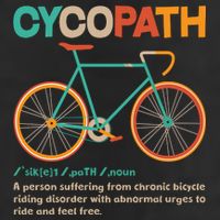 Retro Style Colors Cycopath Definition Tumbler