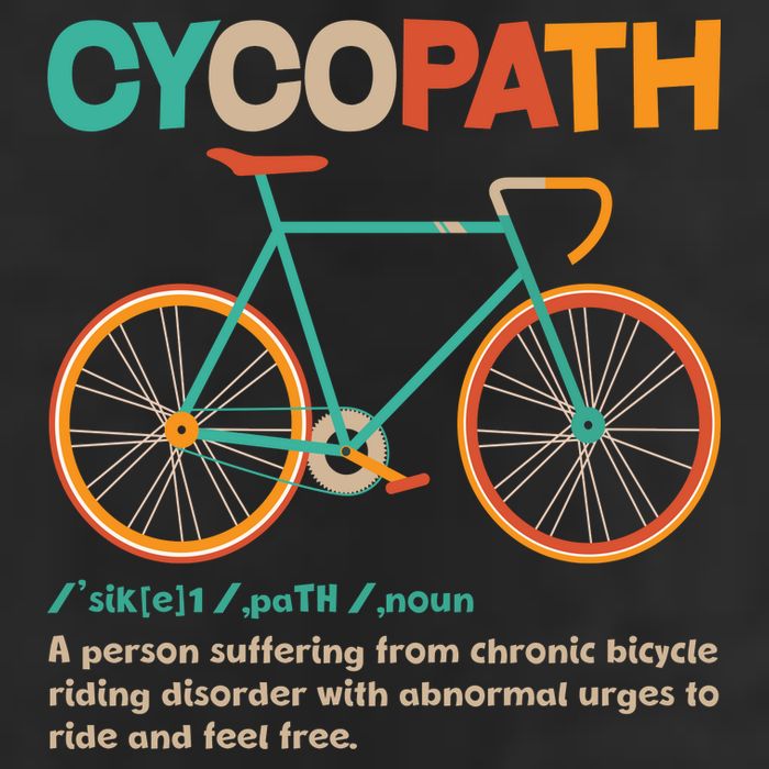 Retro Style Colors Cycopath Definition Tumbler