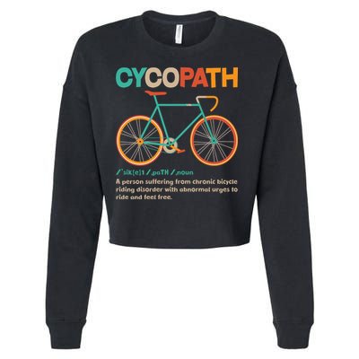 Retro Style Colors Cycopath Definition Cropped Pullover Crew