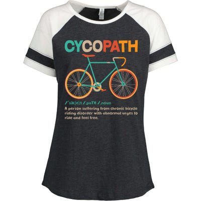 Retro Style Colors Cycopath Definition Enza Ladies Jersey Colorblock Tee