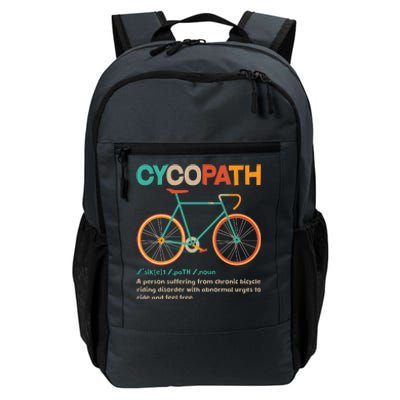 Retro Style Colors Cycopath Definition Daily Commute Backpack