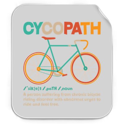 Retro Style Colors Cycopath Definition Permanent Decal Sticker