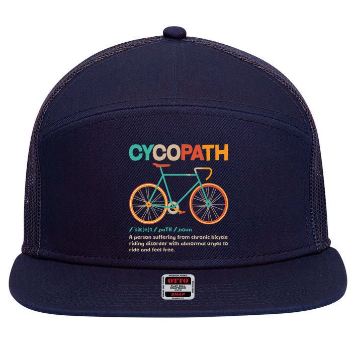 Retro Style Colors Cycopath Definition 7 Panel Mesh Trucker Snapback Hat