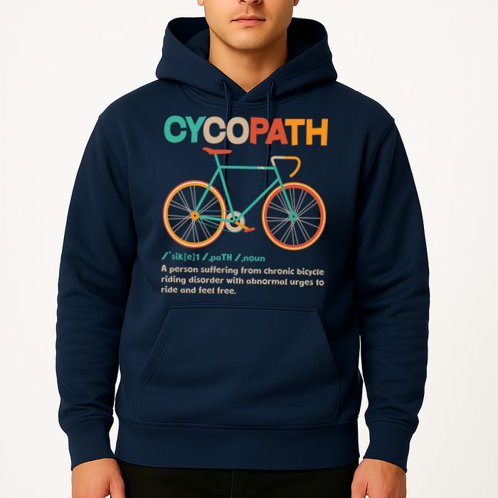 Retro Style Colors Cycopath Definition Hoodie
