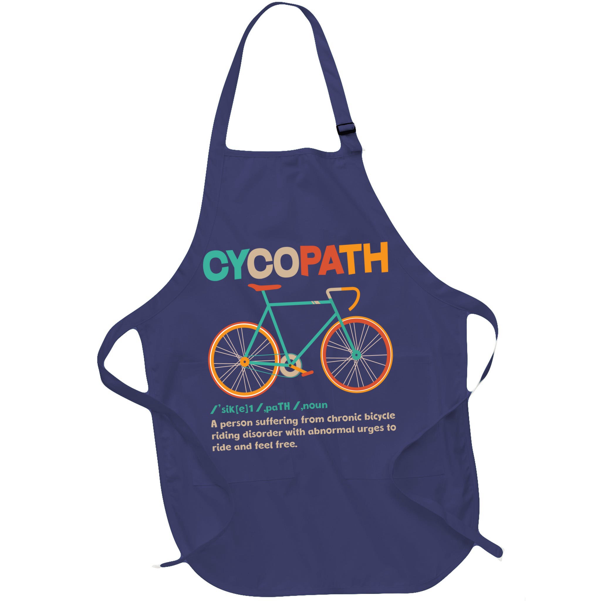 Retro Style Colors Cycopath Definition Apron