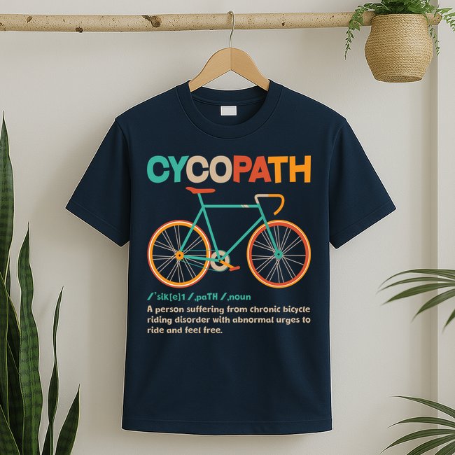 Retro Style Colors Cycopath Definition T-Shirt