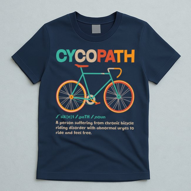 Retro Style Colors Cycopath Definition T-Shirt