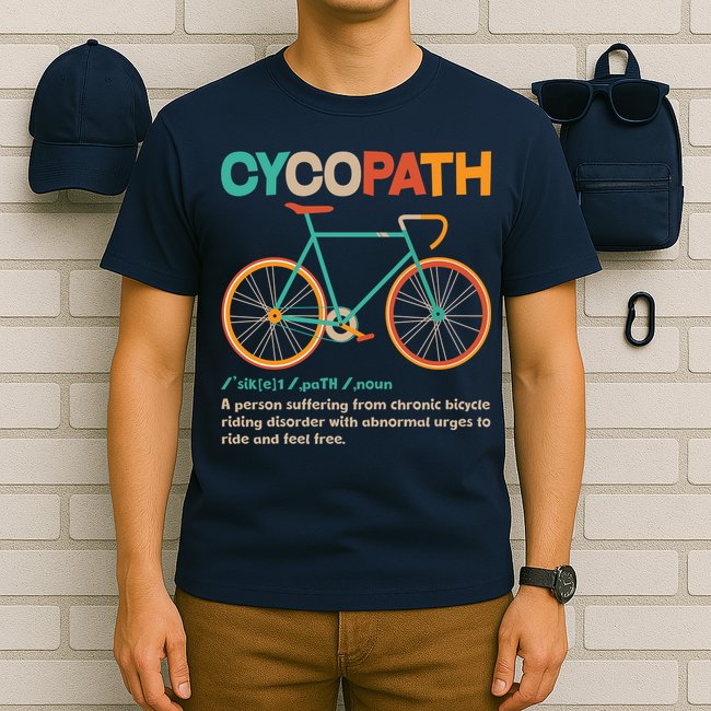 Retro Style Colors Cycopath Definition T-Shirt