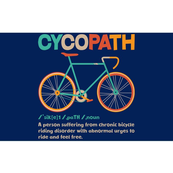 Retro Style Colors Cycopath Definition Bumper Sticker