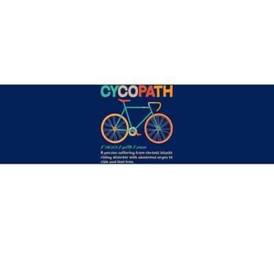 Retro Style Colors Cycopath Definition Bumper Sticker