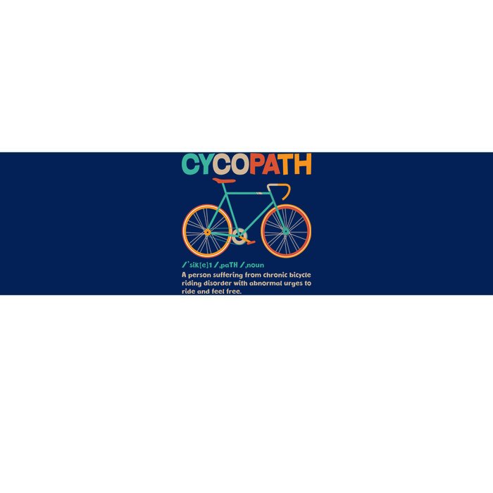 Retro Style Colors Cycopath Definition Bumper Sticker