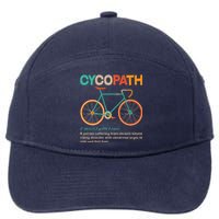 Retro Style Colors Cycopath Definition 7-Panel Snapback Hat