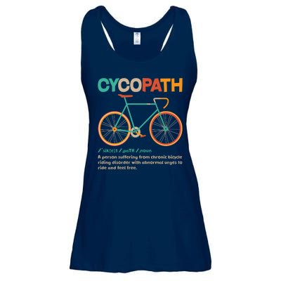 Retro Style Colors Cycopath Definition Ladies Essential Flowy Tank