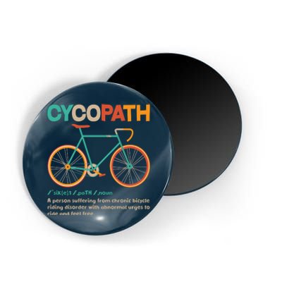 Retro Style Colors Cycopath Definition Magnet