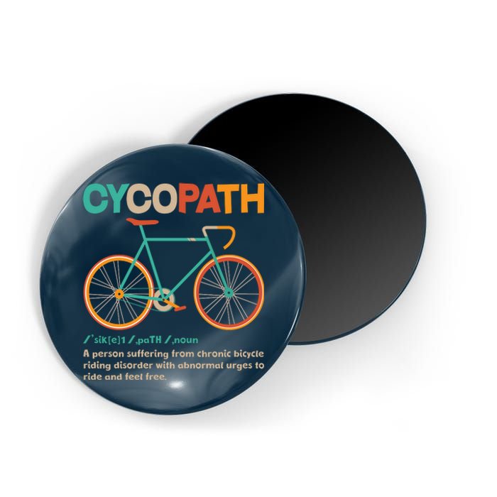 Retro Style Colors Cycopath Definition Magnet