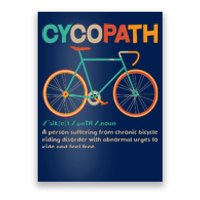 Retro Style Colors Cycopath Definition Poster