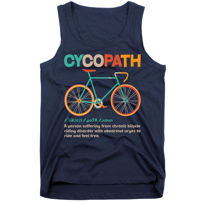 Retro Style Colors Cycopath Definition Tank Top