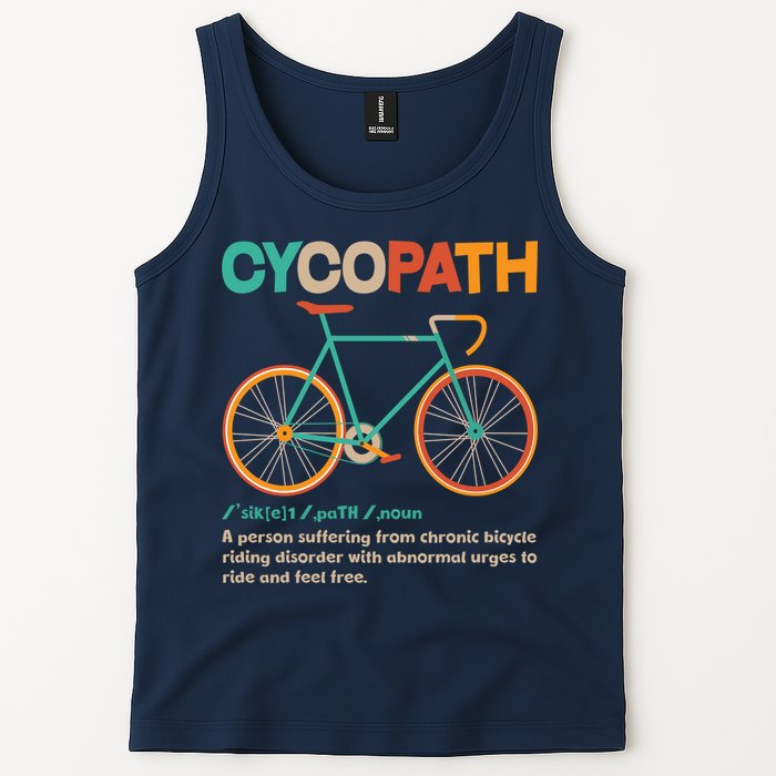 Retro Style Colors Cycopath Definition Tank Top