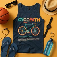 Retro Style Colors Cycopath Definition Tank Top