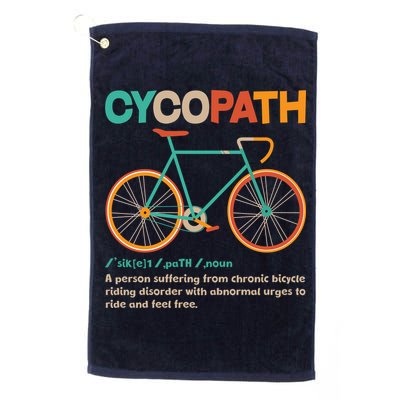 Retro Style Colors Cycopath Definition Golf Towel