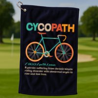 Retro Style Colors Cycopath Definition Golf Towel
