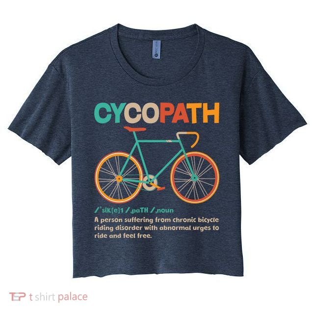 Retro Style Colors Cycopath Definition Women's Crop Top Tee