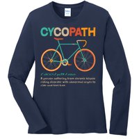 Retro Style Colors Cycopath Definition Ladies Long Sleeve Shirt