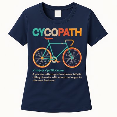 Retro Style Colors Cycopath Definition Womens T-Shirt
