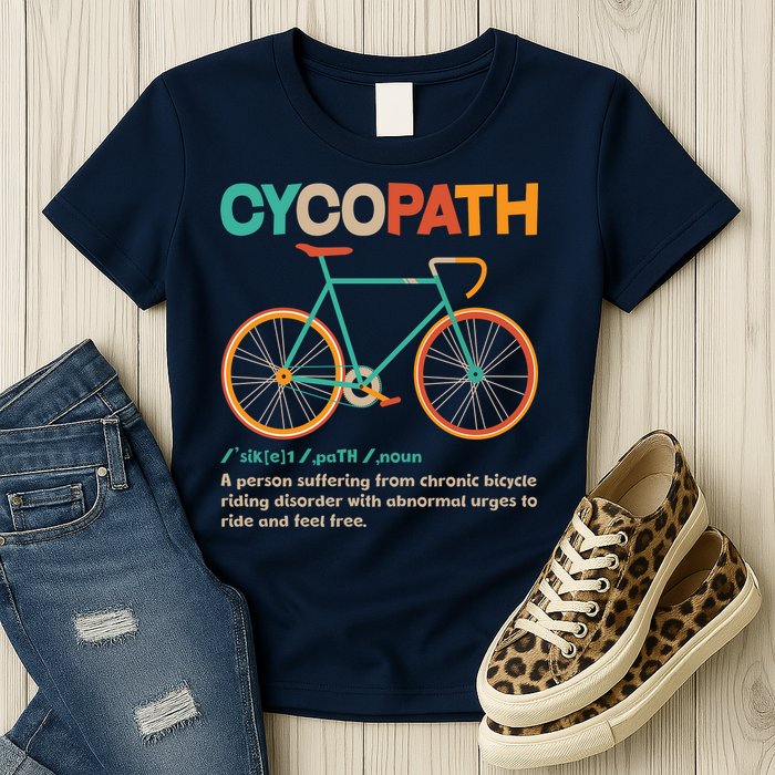 Retro Style Colors Cycopath Definition Womens T-Shirt