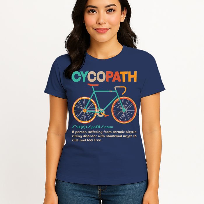 Retro Style Colors Cycopath Definition Womens T-Shirt