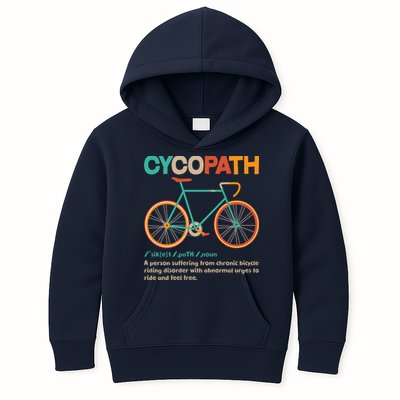 Retro Style Colors Cycopath Definition Kids Hoodie