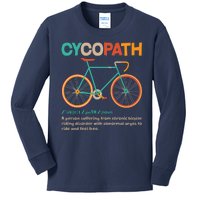 Retro Style Colors Cycopath Definition Kids Long Sleeve Shirt