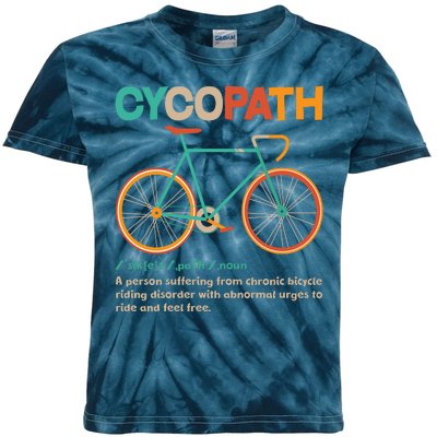 Retro Style Colors Cycopath Definition Kids Tie-Dye T-Shirt