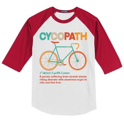 Retro Style Colors Cycopath Definition Kids Colorblock Raglan Jersey