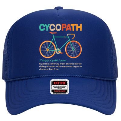 Retro Style Colors Cycopath Definition High Crown Mesh Back Trucker Hat