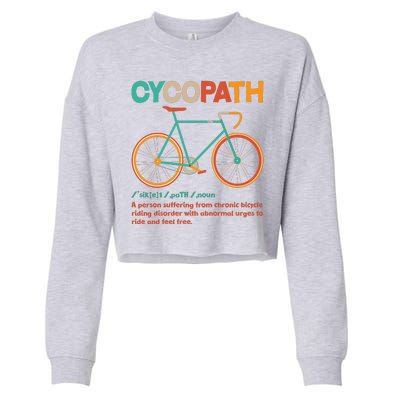 Retro Style Colors Cycopath Definition Cropped Pullover Crew