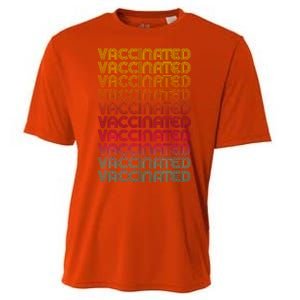 Retro Style Rainbow Vaccinated Cooling Performance Crew T-Shirt