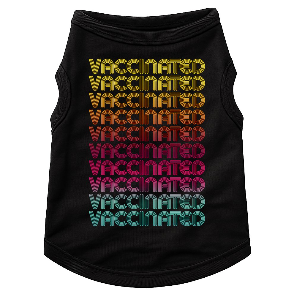 Retro Style Rainbow Vaccinated Doggie Tank