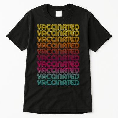 Retro Style Rainbow Vaccinated Tall T-Shirt
