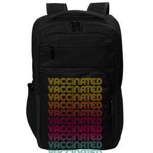 Retro Style Rainbow Vaccinated Impact Tech Backpack