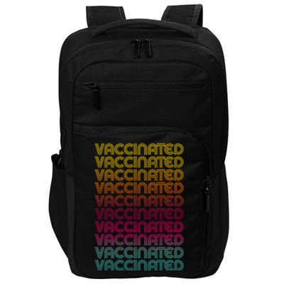 Retro Style Rainbow Vaccinated Impact Tech Backpack