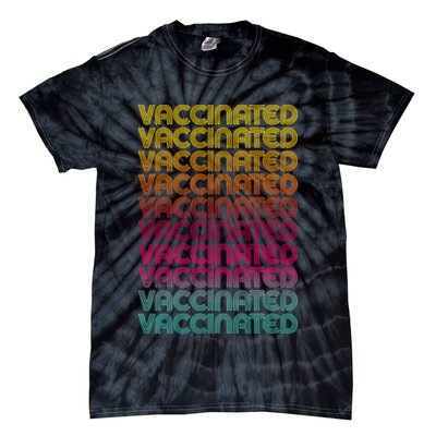 Retro Style Rainbow Vaccinated Tie-Dye T-Shirt