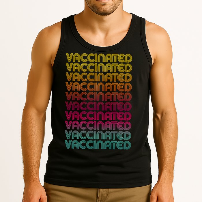 Retro Style Rainbow Vaccinated Tank Top