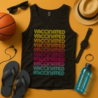 Retro Style Rainbow Vaccinated Tank Top