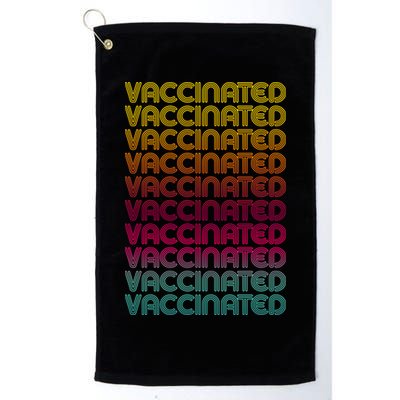 Retro Style Rainbow Vaccinated Golf Towel