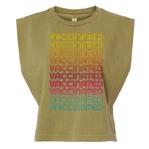 Retro Style Rainbow Vaccinated Garment-Dyed Women's Muscle Tee