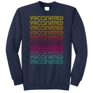 Retro Style Rainbow Vaccinated Sweatshirt